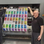 Pantone-Fingerprint auf Bobst-Tiefdruckmaschine