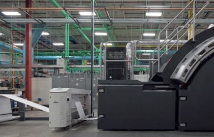 Die Integration des Digimoister 1500 in eine High-Speed-Digitaldruckmaschine