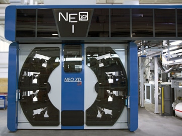 Der Druckturm der Neo XD LR ist laut KBA für die gängigen Farb- und Trocknungssysteme im CI-Flexodruck vorbereitet