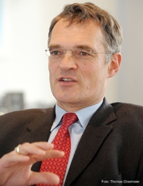Der KBA- Vorstandsvorsitzende Claus Bolza-Schünemann blickt optimistisch in die Zukunft